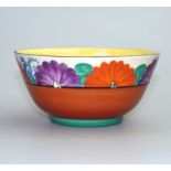 Art Deco British Art Pottery Clarice Cliff Gayday Bowl C.1930