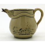 A rare Ridgeway pottery Drabware Serpent Jug C.1810