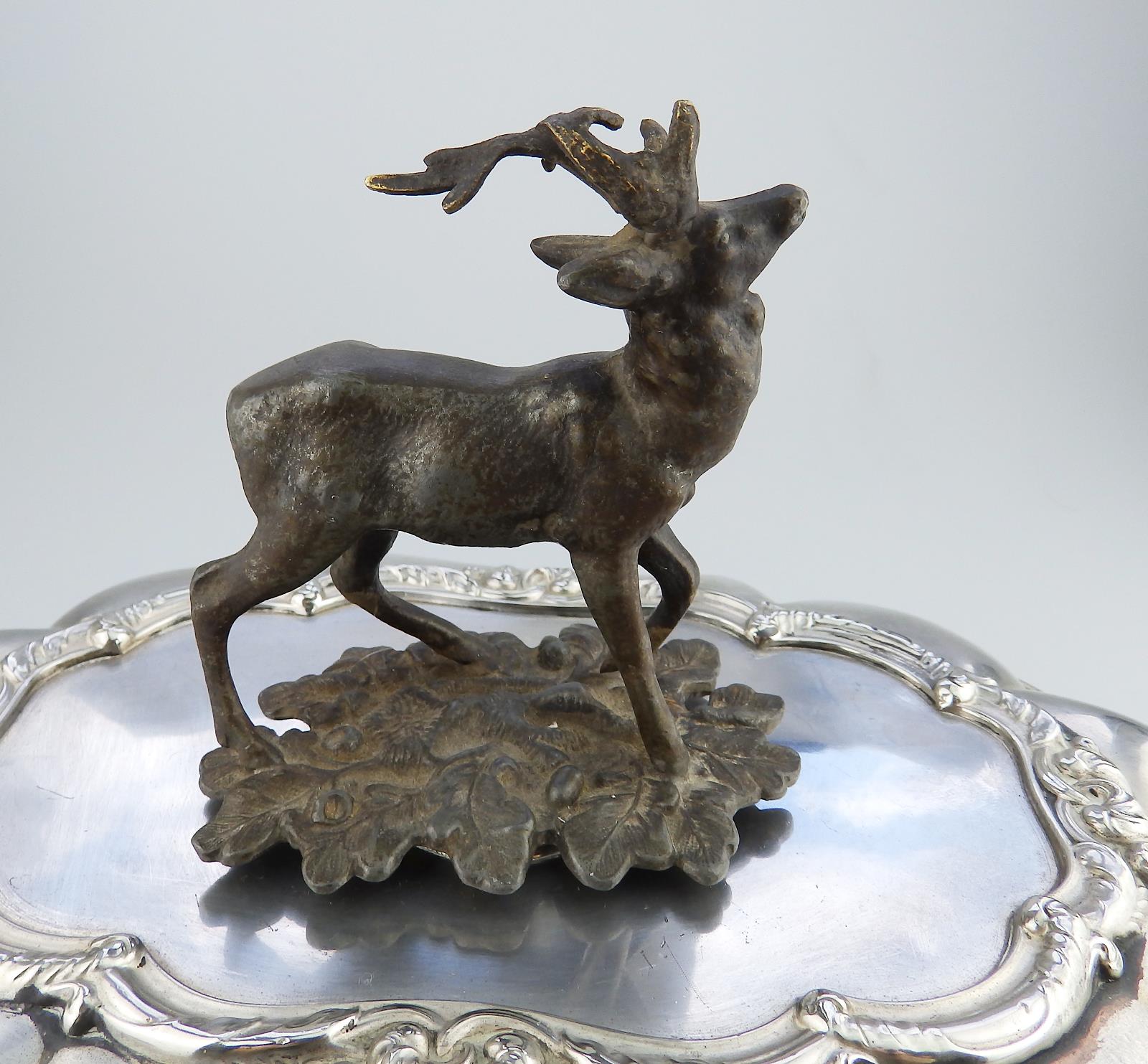 A Transition Period novelty Silver Plate Venison Dish 1840 - Image 7 of 15