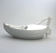 An extremely rare Minton novelty porcelain Gravy Boat C.19thC