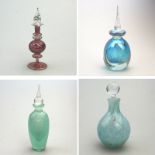 An interesting lot of 4X Scent Bottles / Perfume Flasks 20thC