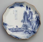 A fine Japanese porcelain Arita blue & white Plate C.1770