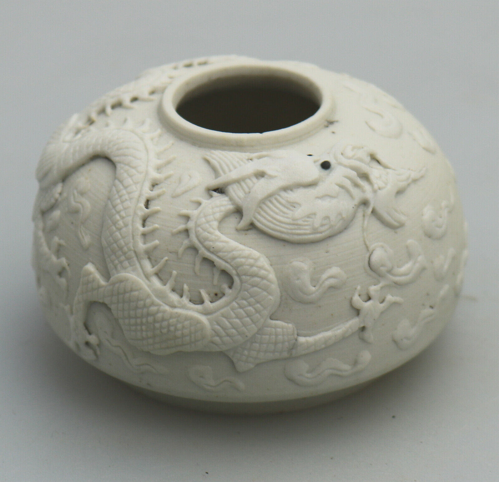 A very fine Chinese biscuit porcelain Brush Washer ExWikramaratna Collection C.19thC