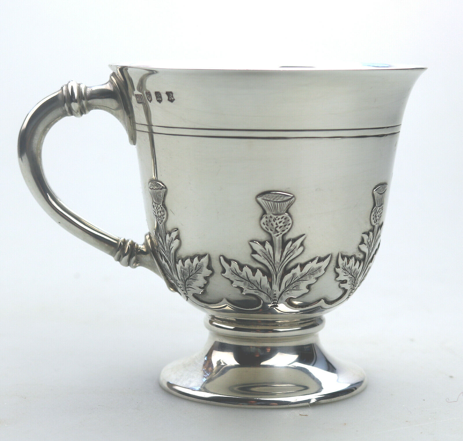 A fine & rare Scottish solid silver Tankard by Hamilton & Inches C.1922