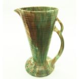 An Art Deco Wadeheath British Art Pottery stylised large trumpet Vase Jug 1920-30's