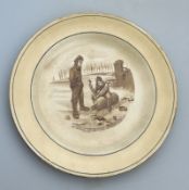 A Grimwades pottery WW1 Bruce Bairnsfather Old Bill Plate C.1917