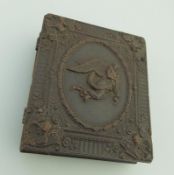 A rare Thermoplastic / Gutta Percha Union Case with Ambrotype C.1850's