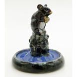 A rare Doulton Lambeth Mouse Bibelot Ring Tree No.1C1920's