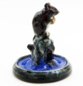 A rare Doulton Lambeth Mouse Bibelot Ring Tree No.2C1920's