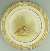 A good Royal Dolton hand painted Cabinet Plate painted by T Wilson C.1900