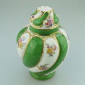 A superior George Jones porcelain lidded Vase / Tea Caddy C.1900