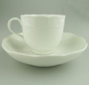 A rare Academic / Dot Meissen porcelain Blanc de Chine Cup Saucer 1765