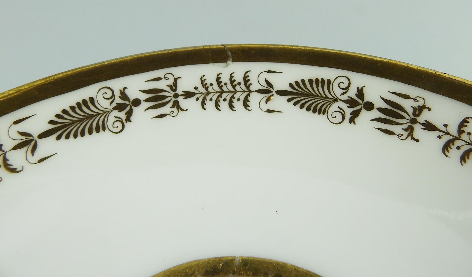 An Extremely rare French Dihl / Old Paris Porcelain Bowl & Saucer C.1795+ - Image 9 of 11