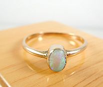 Gold Ring With Natural Opal
