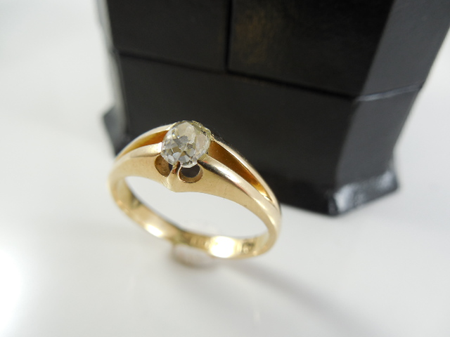 18 K Gold Ring With 0.42 Ct Diamond - Image 9 of 14