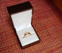 An 18Ct Gold Old-Cut Diamond Solitaire Ring