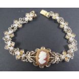 Silver Bracelet With Cameo