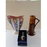 Royal Doulton, Old Tupton Ware, Arthur Wood Vases