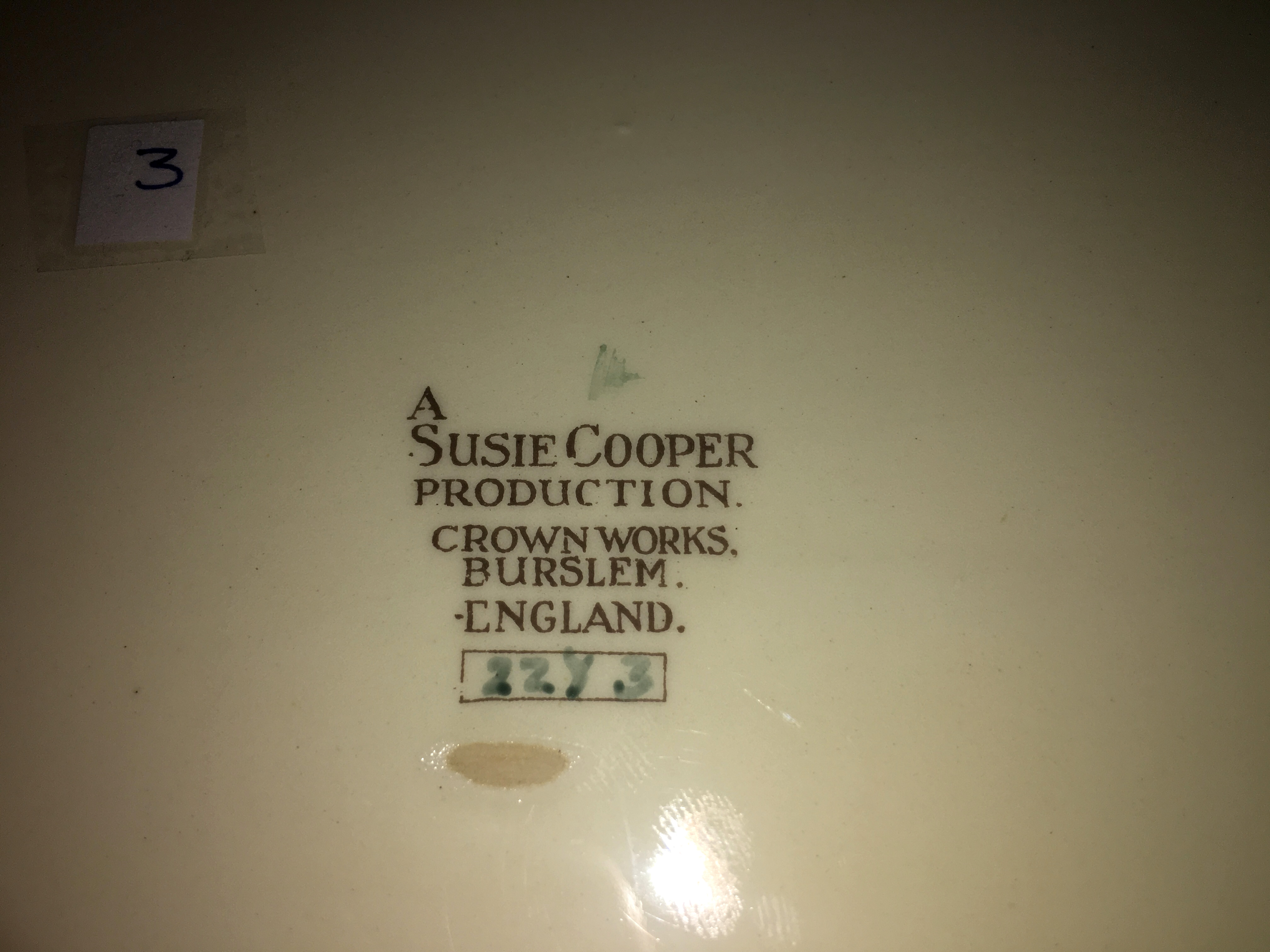 Susie Cooper 1950S Large Oval Serving Platter - Image 3 of 3