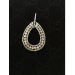 14Ct Gold Ornate 1Ct Approx. Diamond Pendant