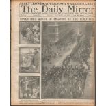 The Unknown Warrior 7 Mile Queue Pilgrims At Cenotaph 1920 Newspaper