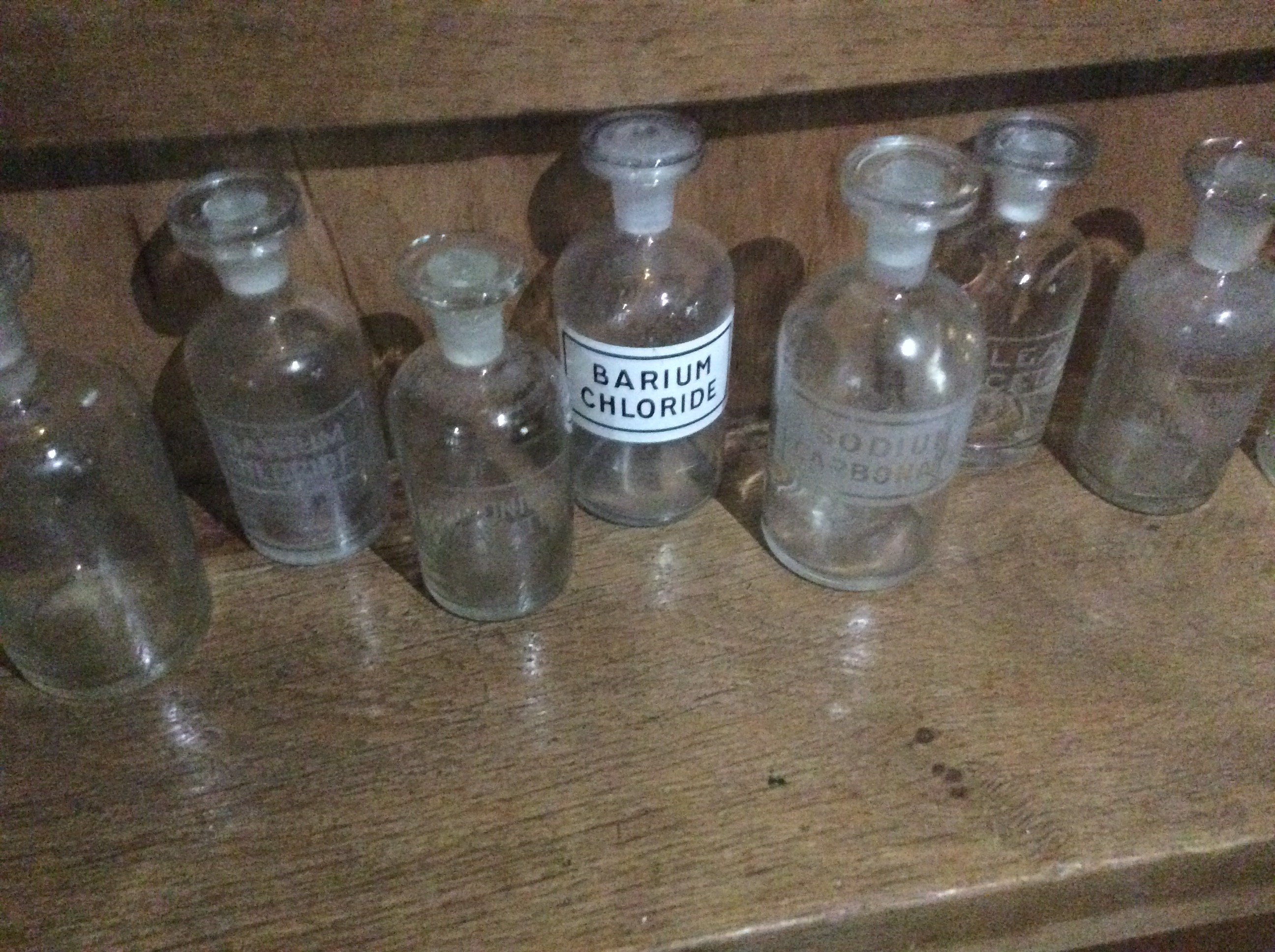 Antique Glass Pharmacy Bottles And Glass Stoppers, Collection Of 14 - Image 6 of 8