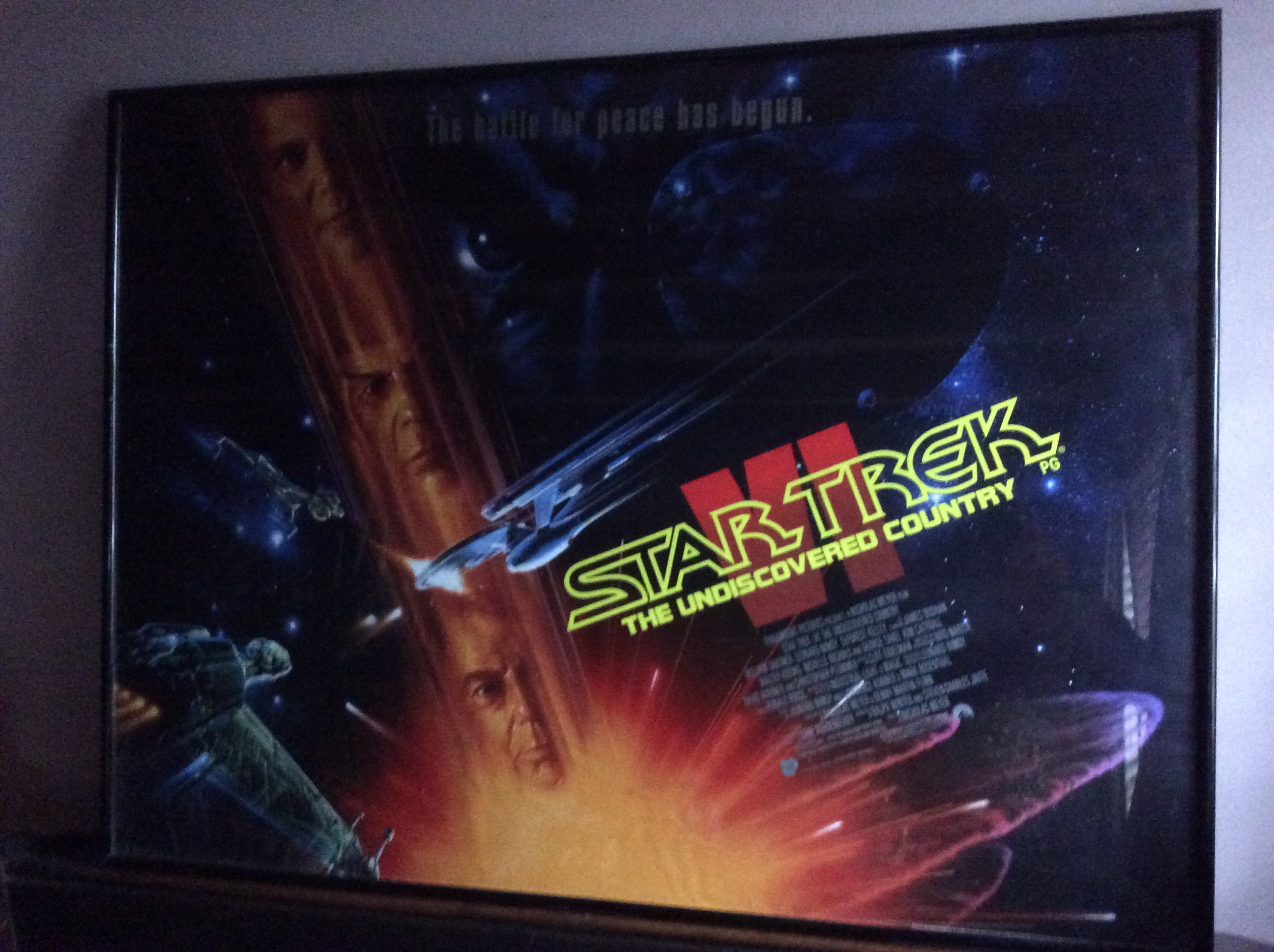 Original Framed Film Cinema Poster, Star Trek, Paramount 1991 - Image 4 of 5