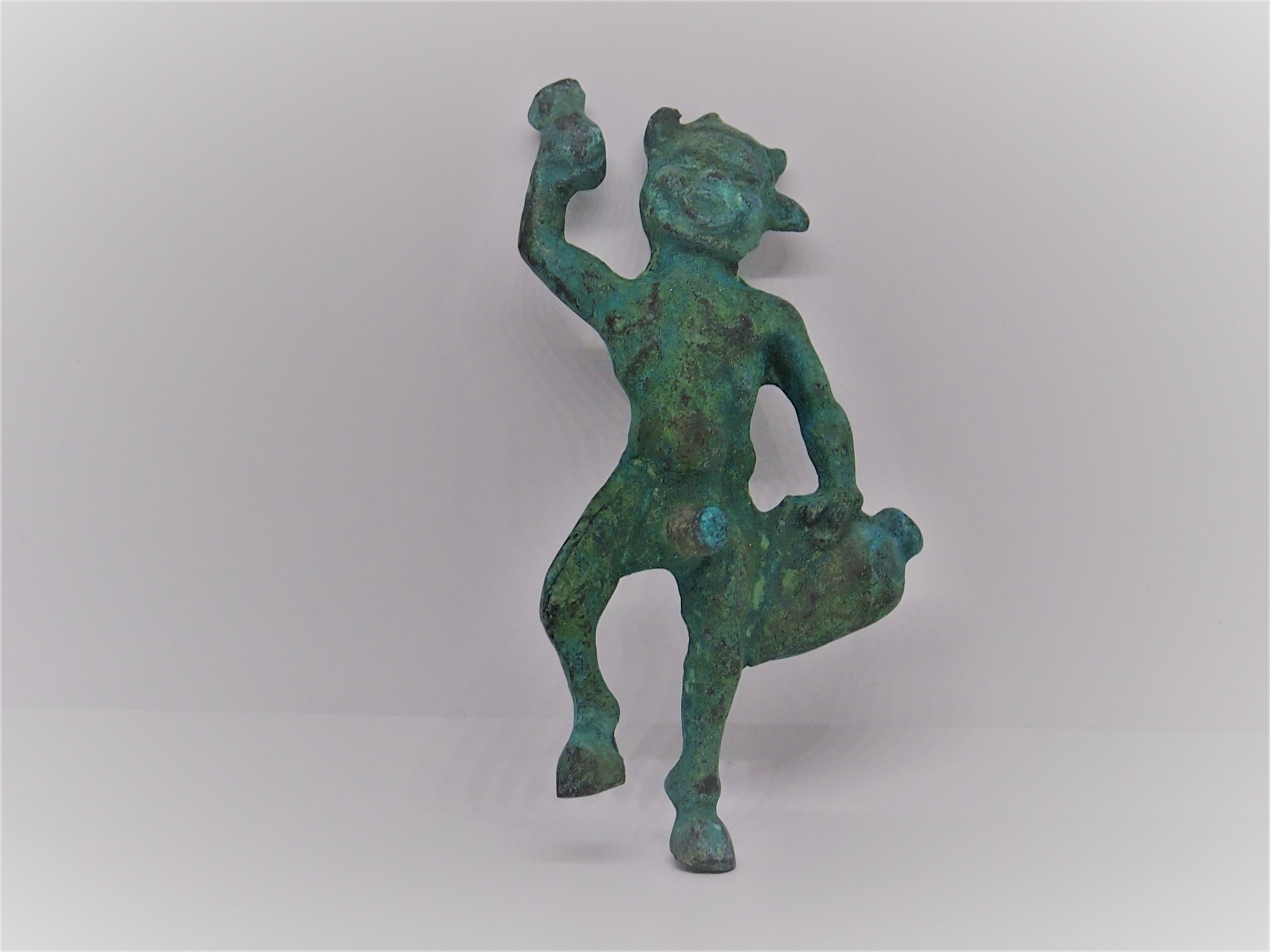 Roman Satyr Statuette - Image 2 of 5