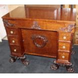 Fine Late 18Th C. Mahogany Desk With Carved Feet