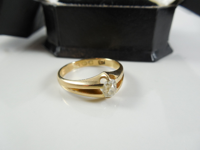 18 K Gold Ring With 0.42 Ct Diamond - Image 6 of 14
