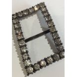 Vintage 1920S Scottish Belt Buckle With Rhinestones