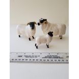 3 Beswick Sheep