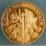 1995 1 Oz 24K Gold Austrian Philharmonic Coin