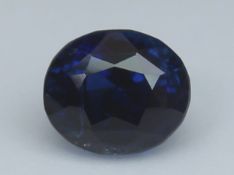 Blue Sapphire, 1.08 Ct