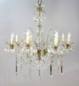 Fine Crystal French Eight Arm Lustre Chandelier