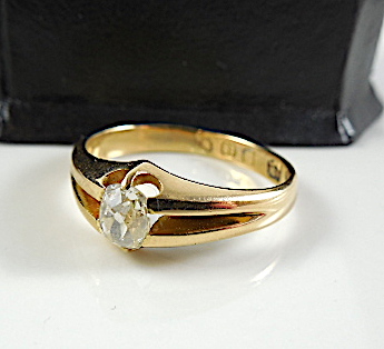 18 K Gold Ring With 0.42 Ct Diamond - Image 7 of 14