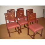 6 Oak Chairs.