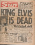 Collection 10 Original Newspaper Reports & Images The Death Of Elvis Presley