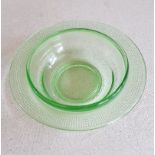 Small Green Glass Bowl