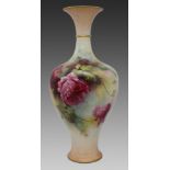 Royal Worcester 12 Inch Painted Vase By A.Lewis 1909
