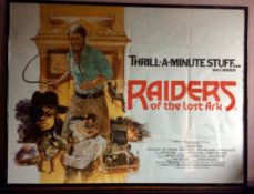 Original Framed Poster, Raiders Of The Lost Ark, Harrison Ford