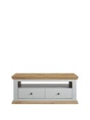 Boxed Item Burford Storage Coffee Table [Grey/Oak] 50X120X60Cm Rrp:£262.0