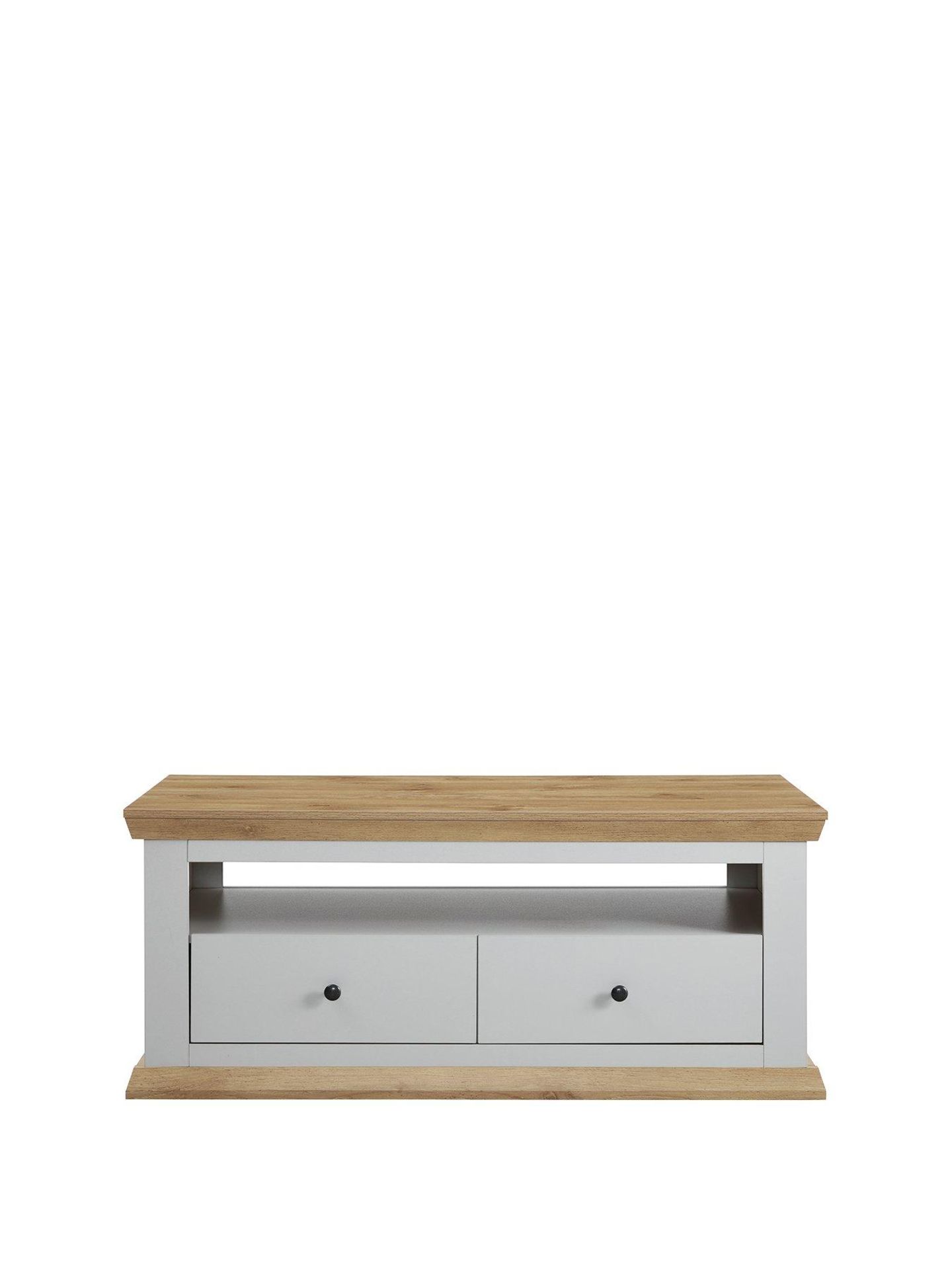 Boxed Item Burford Storage Coffee Table [Grey/Oak] 50X120X60Cm Rrp:£262.0