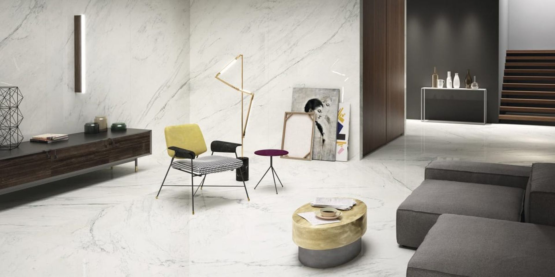 Premium White - 60x120cm 8mm Polished Porcelain Tile - Full Body - 2 Pallet - Image 5 of 7