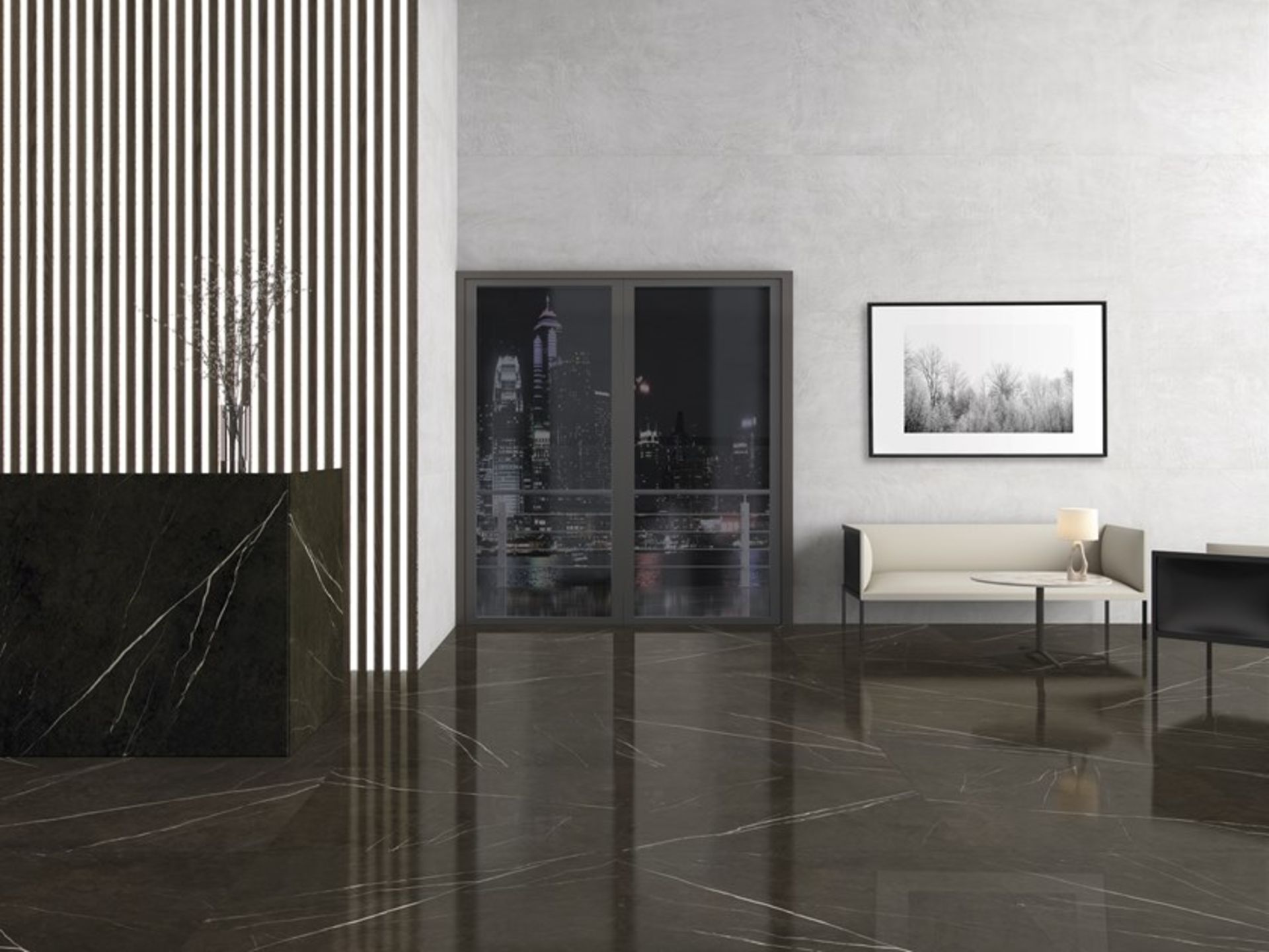 Pietra Grey - 60x120cm 8mm Polished Porcelain Tile - Full Body - 2 Pallet - Image 3 of 6