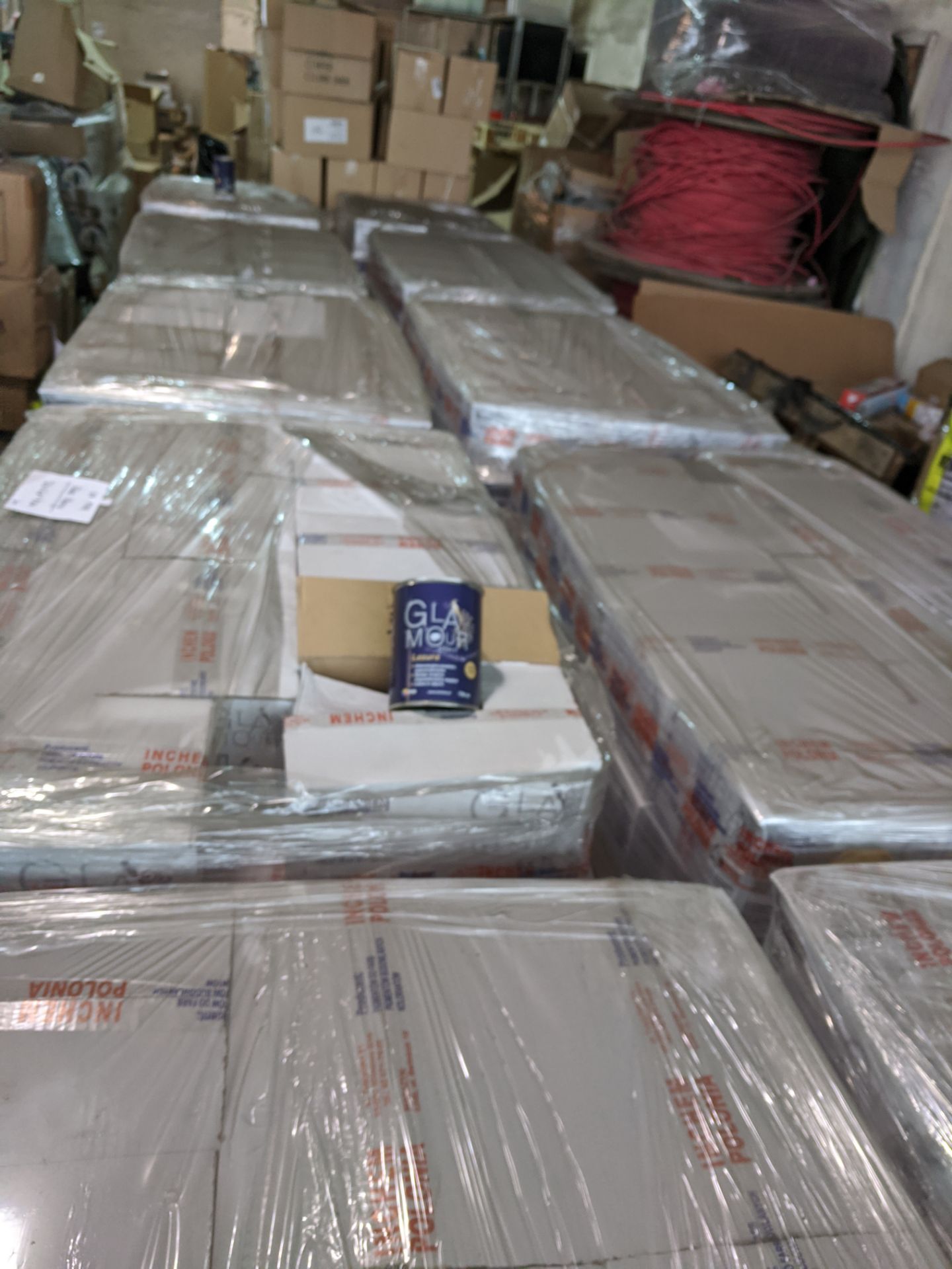 1. x Pallet containing 432 tins of Glamour Effect varnish in gloss - New and sealed - 72 carto... - Image 3 of 6