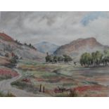 Robert Eadie R.W.S 1877-1954 Original signed watercolour, Scottish Highland view