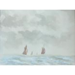 Original Seascape. Signed Watercolour by Wm Gibson