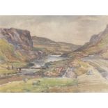 Samuel John Lamorna Birch R.A. (1869-1955) signed watercolour "Entrance to Loch Maree"