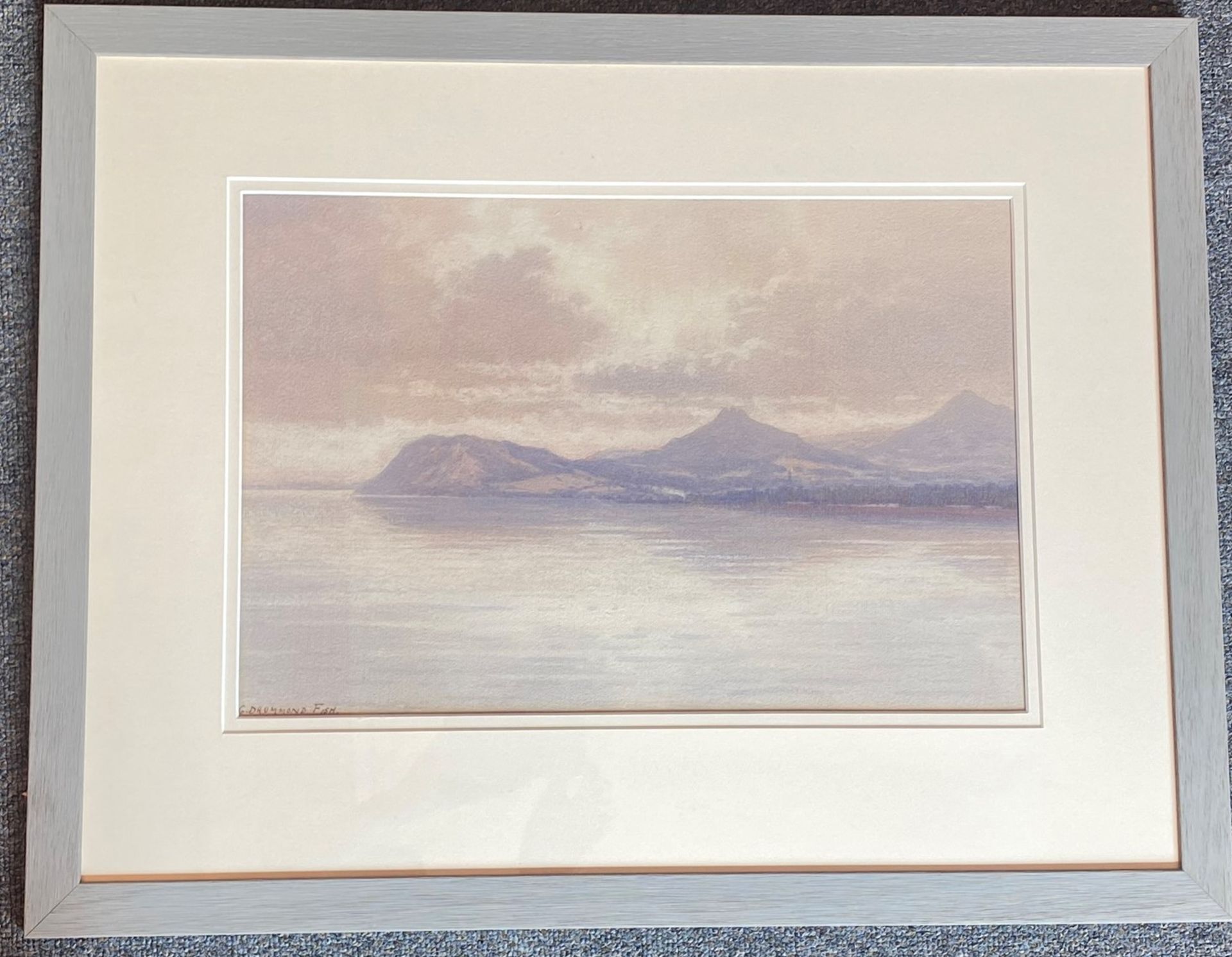 Captain George Drummond Fish (fl 1906-1938) Misty day Dublin Coastal view - Image 2 of 3